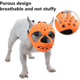 thumbnail image 4 of Bozal para perros de hocico corto, de silicona suave, ideal para morder y masticar, ideal para perros agresivos de cara plana., 4 of 5