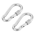 thumbnail image 4 of Trapeze Swing Bar and Rings Heavy Duty Playground Swing Set with 47'' Coated Chains and Carabiners, 4 of 7