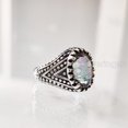 thumbnail image 5 of Mystic Topaz Mans Ring, Natural Mystic Topaz, November Birthstone Topaz, Silver Jewelry, 925 Silver Ring, Birthday Gift, Heavy Mens Ring, Arabic Oxidized Mans Ring, Christmas, Mens Signet Ring, 5 of 7