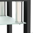 thumbnail image 6 of Smilegend Tempered Glass Square Coffee Table Set - Transparent/Black, 150lbs, Sturdy Steel Frame, Adult Use, 6 of 7
