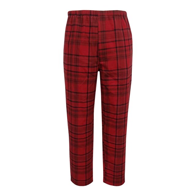 Pantalón De Pijama George Para Hombre Talla M Estampado Cuadros Rojo