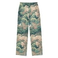 thumbnail image 2 of FORMRS Kids Pajama Pants with Pockets Size 13-14Y Boys Lounge Sleep Bottoms, Floral Forest Pattern, 2 of 8