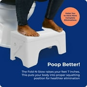 Squatty Potty Fold N Stow Folding Toilet and Bath Stool, 7