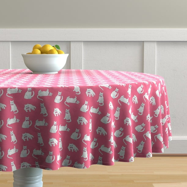 Round Tablecloth Kittens Cats Coral Pink Cat Magenta Rose Designs Cotton Sateen Walmart Com Walmart Com Round Tablecloth Kittens Cats Coral Pink Cat Magenta Rose Designs Cotton Sateen Walmart Com Walmart Com