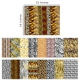 thumbnail image 5 of Soimoi 16 Pc Fat Quarter Bundle Animal Skin Print 18"x 22"DIY Patchwork-100% CottonPre-Cut Quilting Fabric White&Yellow, 5 of 7