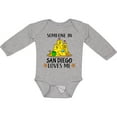 thumbnail image 3 of Inktastic Someone in San Diego Loves Me Boys or Girls Long Sleeve Baby Bodysuit, 3 of 5
