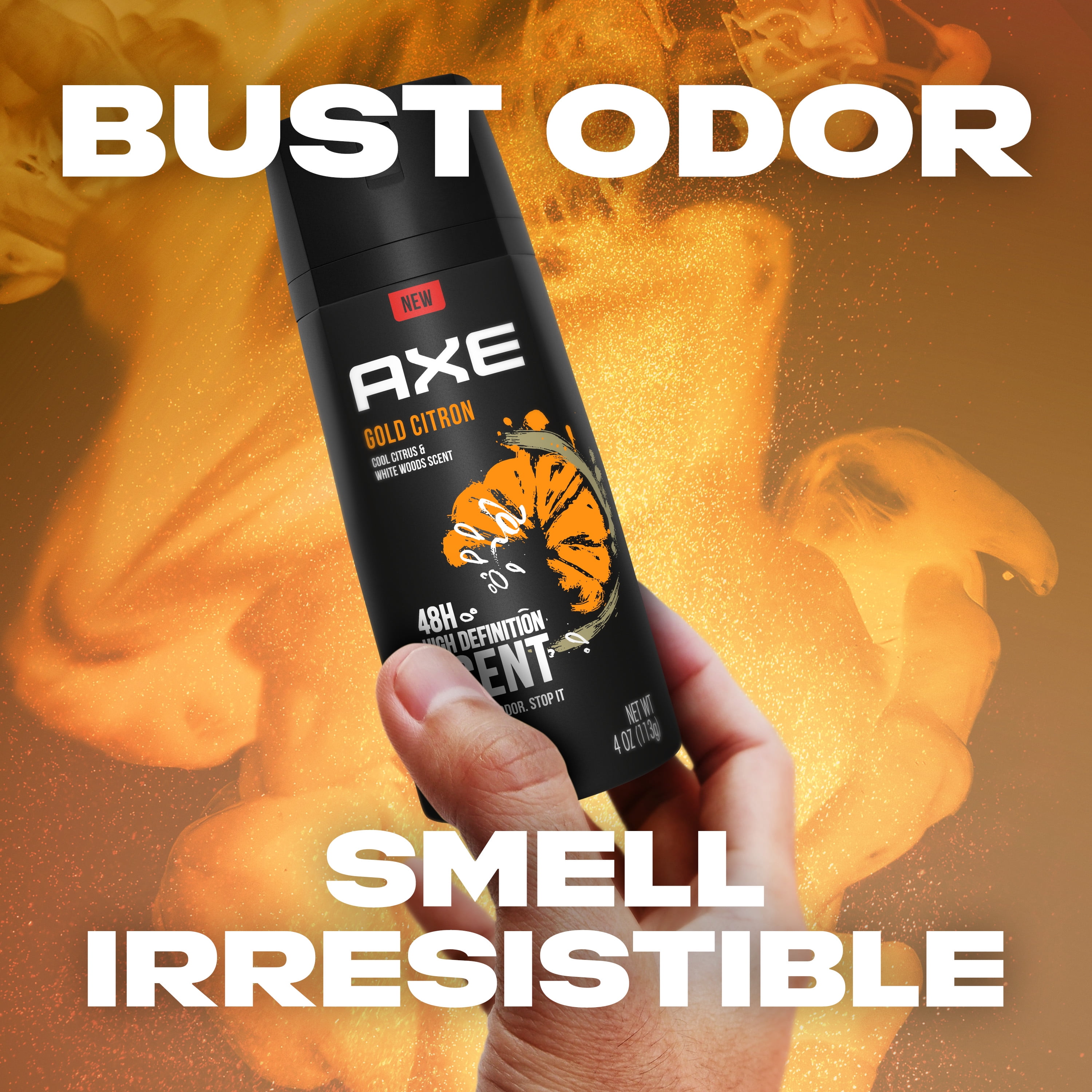AXE gold 6点セット Axe Gold Citron Men's Deodorant Body Spray, Fresh Citrus and White