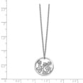thumbnail image 3 of White Sterling Silver necklace Cable Diamond Themed 18 in 1 mm, 3 of 3
