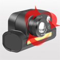 thumbnail image 3 of Phare Extérieur Rechargeable Type-c Lampe à Induction Multifonctionnelle Lampe de Poche Led Noire, 3 of 4