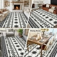 thumbnail image 6 of Black White Boho Area Rugs Collection 5'x8', Vintage Abstract Art Ethnic Tribe Non Slip Indoor Rectangle Throw Runner Rug Floor Mat Carpet for Living Room Dining Table Bedroom Nursery, 6 of 9