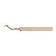 thumbnail image 2 of M Buder Stainless Steel False Lashes Extension Tweezer, Precision Golden S Curved Lash Applicator Tool, 5.51 inches / 14 cm, 2 of 9