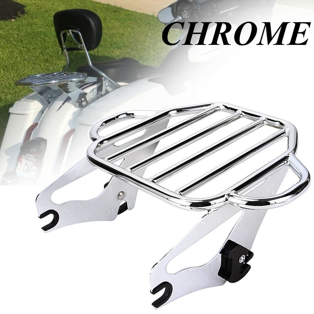 TCMT Detachable Adjustable Two Up Tour Pak Luggage Rack Mounting Fits For Harley Touring Electra Glide Road King Street 2009 2010 2011 2012 2013 2014 2015 2016 2017 2018 2019 