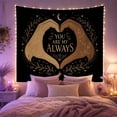 thumbnail image 2 of Locked in Love Heart Padlock Tapestry Wall Hanging, 2 of 7