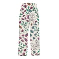 thumbnail image 4 of YUANGUANST Women's Wide Leg Pants Women's Striped Design Loose Pocket Casual Pants Office Slacks, 4 of 4