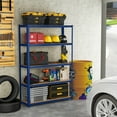 thumbnail image 2 of Costway 2 PCS 5 Étagères de Garage Réglables avec une Charge Maximale de 2200 lbs pour Entrepôt Bleu, 2 of 9