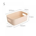 thumbnail image 2 of Desktop Storage Cosmetics Sundry Storage Basket Plastic Cosmetic Storage Box Student Desktop Snack Storage Household Kitchen Sorting Box Makeup Box, 2 of 7