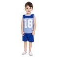thumbnail image 2 of Wonder Nation Toddler Boys Sleeveless Basketball Jersey and Shorts Set, 2-Piece, Sizes 12M-5T, 2 of 7
