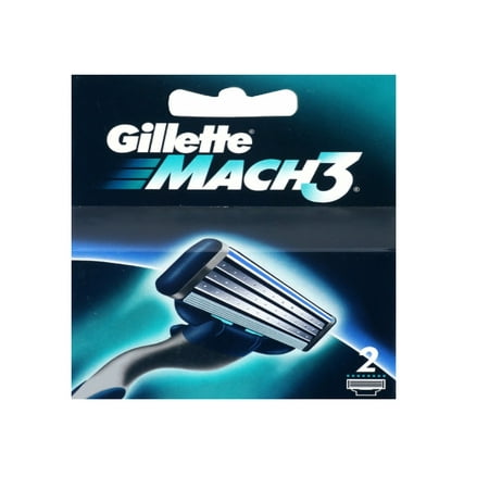 Gillette Mach3 Refill Razor Blade Cartridges, 2 Count + Yes to Tomatoes Moisturizing Single Use