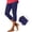 Z-Navy-Zipper, variant on Womens Yoga Sweatpants Plus Size High Waisted Solid Color Capris Mesh Splicing Slim Fitting Summer Capris Yoga Pants — M