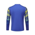 thumbnail image 3 of Haitryli Kids Boys Soccer Jersey Lightweight Long Sleeve Goalkeeper Jersey Football Goalie Training Shirts Blue 3XS/140, 3 of 4