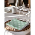 thumbnail image 6 of Green White Dandelion Cloth Napkins Set of 8 Reusable Dinner Napkins, Farmhouse Botanical Blossom Cocktail Napkin Washable Table Napkins for Wedding/Holiday Party/Baby Shower 20"x20", 6 of 7