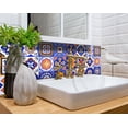 thumbnail image 2 of HomeRoots 400450 8 x 8 in. Shades of Blue Celestial Mosaic Peeland Stick Removable Tiles, 2 of 4