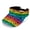 Rainbow Hearts, variant on Visor Hat Women Men Visors Hats Adjustable Outdoor Sports Golf Beach Walking Sun Cap Rainbow Hearts Print