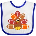 thumbnail image 3 of Inktastic Thanksgiving Cute Football Turkey Boys or Girls Baby Bib, 3 of 4