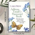 thumbnail image 3 of Writing Notebook Large Print Address & Password Book Easy to Read Bound Design Perfect For Organizing Important Documentation – 70 Pages Book Measures 8 1/4" L X 5" W Journal Notebook, Spiral Noteboo, 3 of 8