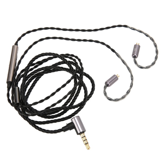 Auriculares dinámicos de 6 mm, HiFi, graves profundos, bricolaje, desmontables, 2 pines, 0,78 mm, cable para auriculares Weston 1964 UE3X UE18 W4R UM3X de 2 pines y 0,78 mm