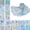 Blue-b, variant on 40PCS Jelly Roll Fabric Strips, 2.5 x 39 Inch Pre-Cut Cotton Fabric Bundles for Quilting, Floral Patchwork Sewing Strips for DIY Crafts