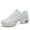 White, variant on Hoshose Womens Jazz Dance Shoes Breathable Mesh Yoga Sneakers Chunky Heel & Soft Sole Lightweight Slip-Resistant
