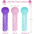 thumbnail image 2 of LQQBOX Jelly Fish Paper Lanterns, Pink Purple Green Hanging Lantern for Mermaid Theme Under The Sea Ocean Birthday Party Decorations Set of 6, 2 of 7