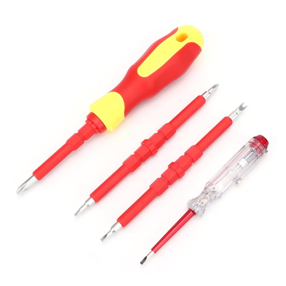 Screwdriver Set,5pcs Insulated Screwdriver Set Multi Functional Screwdriver Set Screwdriver Kit Enhanced Durability