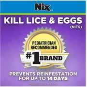 Nix Lice Killing Cream Rinse Lice Treatment Kit with 2 Bottles and 2 Nit Combs, 4 Piece