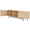 thumbnail image 4 of Nexera Hamilton Tv Stand with 2 Storage Cabinets Fits Tv's up to 70", Natural Blonde Oak, 4 of 8