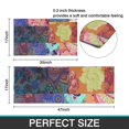 thumbnail image 7 of Colorful Patchwork Pioneer Flower Pattern Kitchen Rugs Sets Of 2,Anti Fatigue Kitchen Mat Rugs Non Slip Washable,Decorative Kitchen Floor Mats for Kitchen,Sink,Laundry,17"x30"+17"x47", 7 of 7