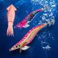 thumbnail image 3 of Simulation Lifelike Jigs Lead sinker Fishing tackle 10g/15g/19g Squid  hook Wood shrimp lures Octopus lure Fishing bait 10G-2.5 HOOK B, 3 of 8