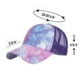 thumbnail image 4 of TOPTIE Womens Cotton Polyester Tie Dye Ponytail Baseball Cap, 4 of 5