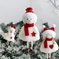 thumbnail image 3 of Chritsmas Pendant Exquisite Decorative Adorable  Angel Girl Snowman Plush Doll for Party, 3 of 10