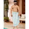 thumbnail image 5 of LA LEELA Men's Holiday Pareo Standard Swimsuits Elegant Vacation Sarong Swimwear Long Swim Beach Wrap One Size Fish, White Vacation, 5 of 5