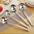 thumbnail image 2 of Soup Ladle Colander Serving Spoon Stainless Steel Heavy Duty Cooking Ladle, 2 of 7