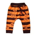 thumbnail image 6 of Actoyo 0-3T Toddler Baby Boys Halloween Haunt O'Lantern Pumpkin Hoodie + Stripe Pants Outfits Sets, 6 of 11