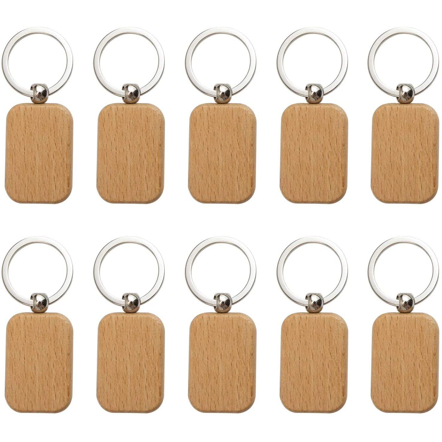 Blank Wooden Key Chain Personalized EDC Wood Keychains - SG 2249 -  IdeaStage Promotional Products