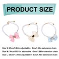 thumbnail image 3 of Adjustable Breakaway Cat Collar with Pearls & Bow Tie, Fashion Pet Necklace with Bell and Safety Buckle, Decorative Collar for Indoor Cats & Small Dogs, Yin-01, 3 of 9