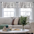 thumbnail image 4 of LALILO Kitchen Curtain Valance Winter Coloring Book Door Rod Pocket Window Curtain 52"x 18" Set of 2, 4 of 5