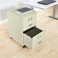 thumbnail image 4 of Pemberly Row 2-Drawers Mobile Locking Metal File Cabinet in Tan, 4 of 10