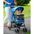 thumbnail image 5 of Pet Gear Happy Trails Easy Locking NO-ZIP Pet Stroller - Sapphire, 5 of 5