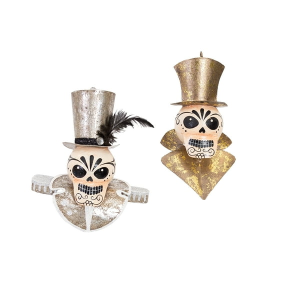Pirate Skull Halloween Christmas Xmas Ornament A/2