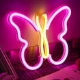 thumbnail image 2 of DONGPAI Butterfly Neon Sign, Battery or USB Powered LED Neon Light for Party Decorations Lamp, Table & Wall Decoration Light for Girl's Room Wedding Home Decor, 2 of 5